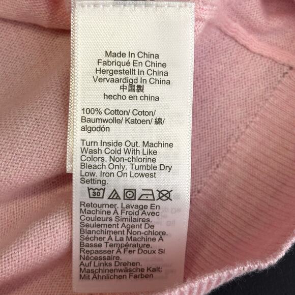 J. Crew Pink Fine Gauge Cotton Pullover Sweater Women’s 2XL  French Capsule NWT - Picture 10 of 11